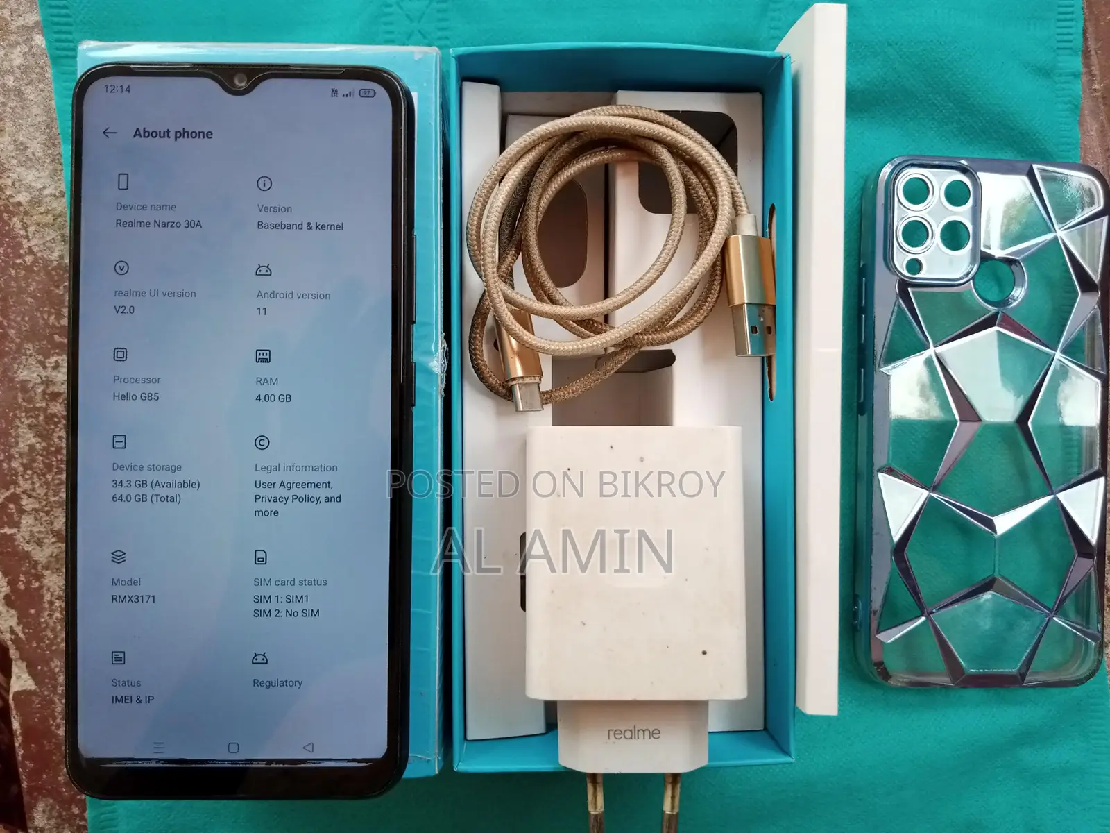 Realme Narzo 30 A . (Used)