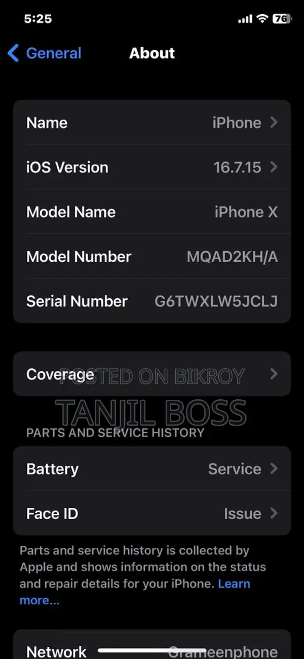 Apple iPhone X (Used)