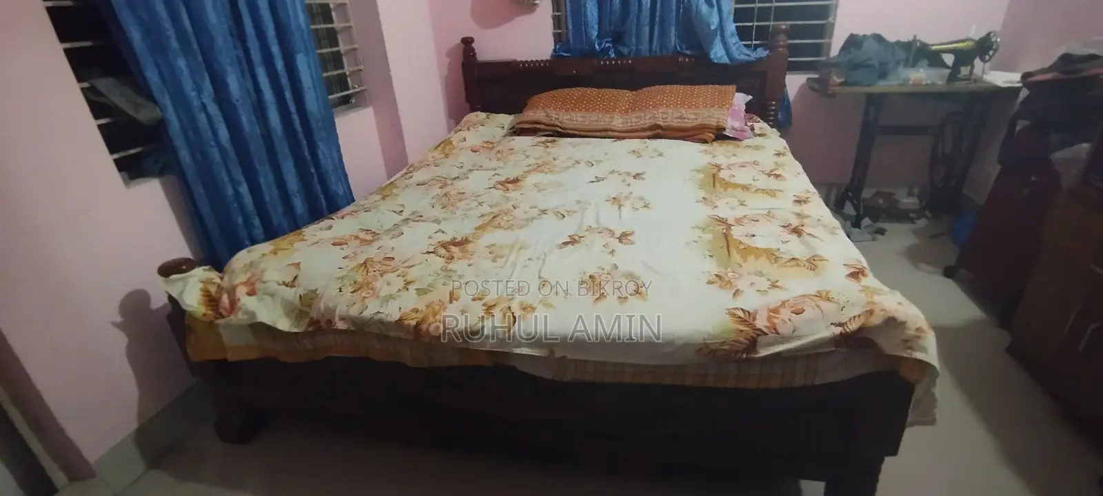 A 6/7 bed frame for sale.