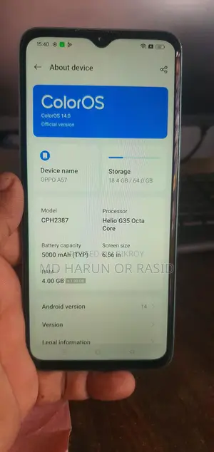 OPPO A57 . (Used)