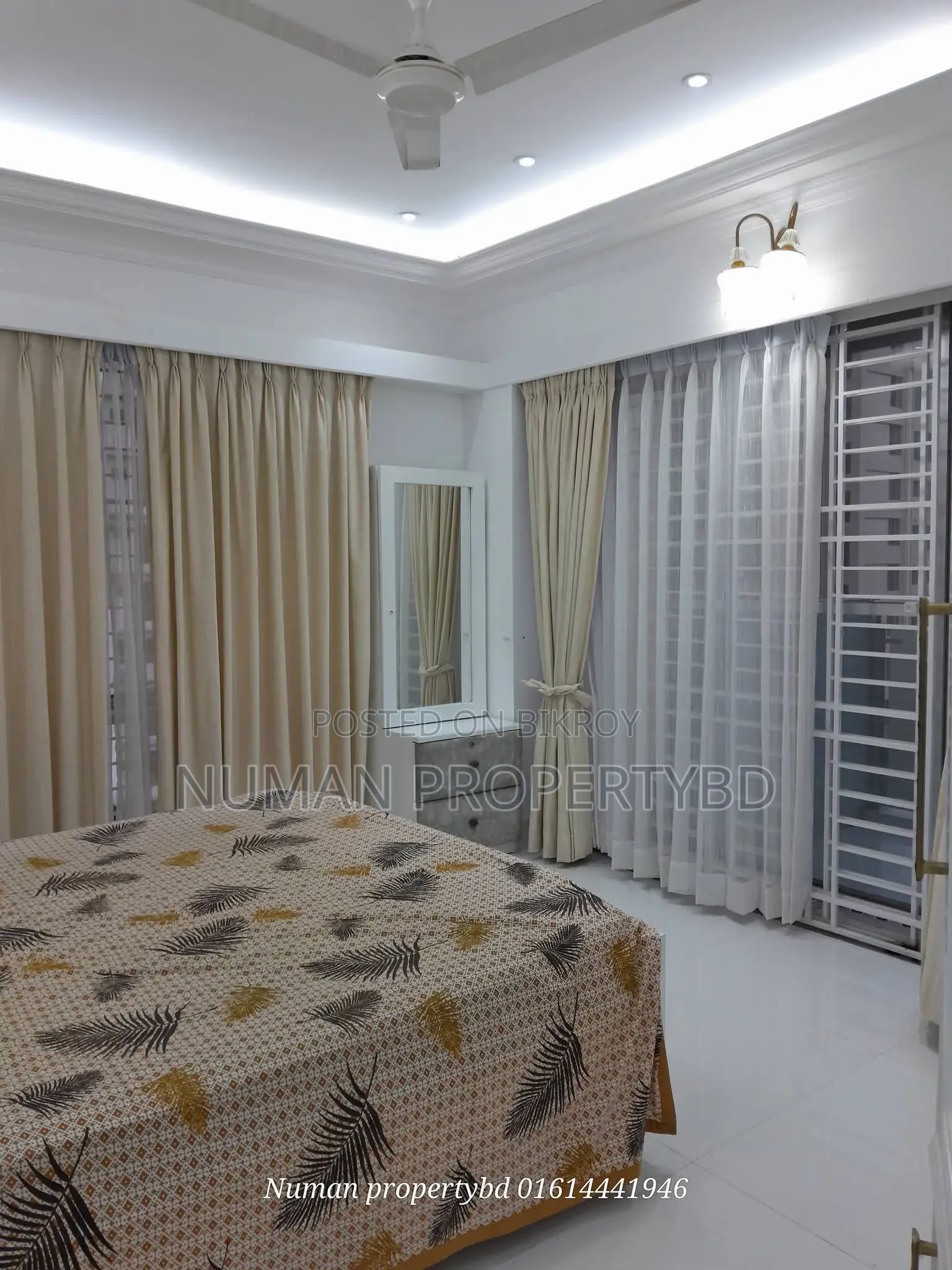 Full furnished flat for rent, new luxury