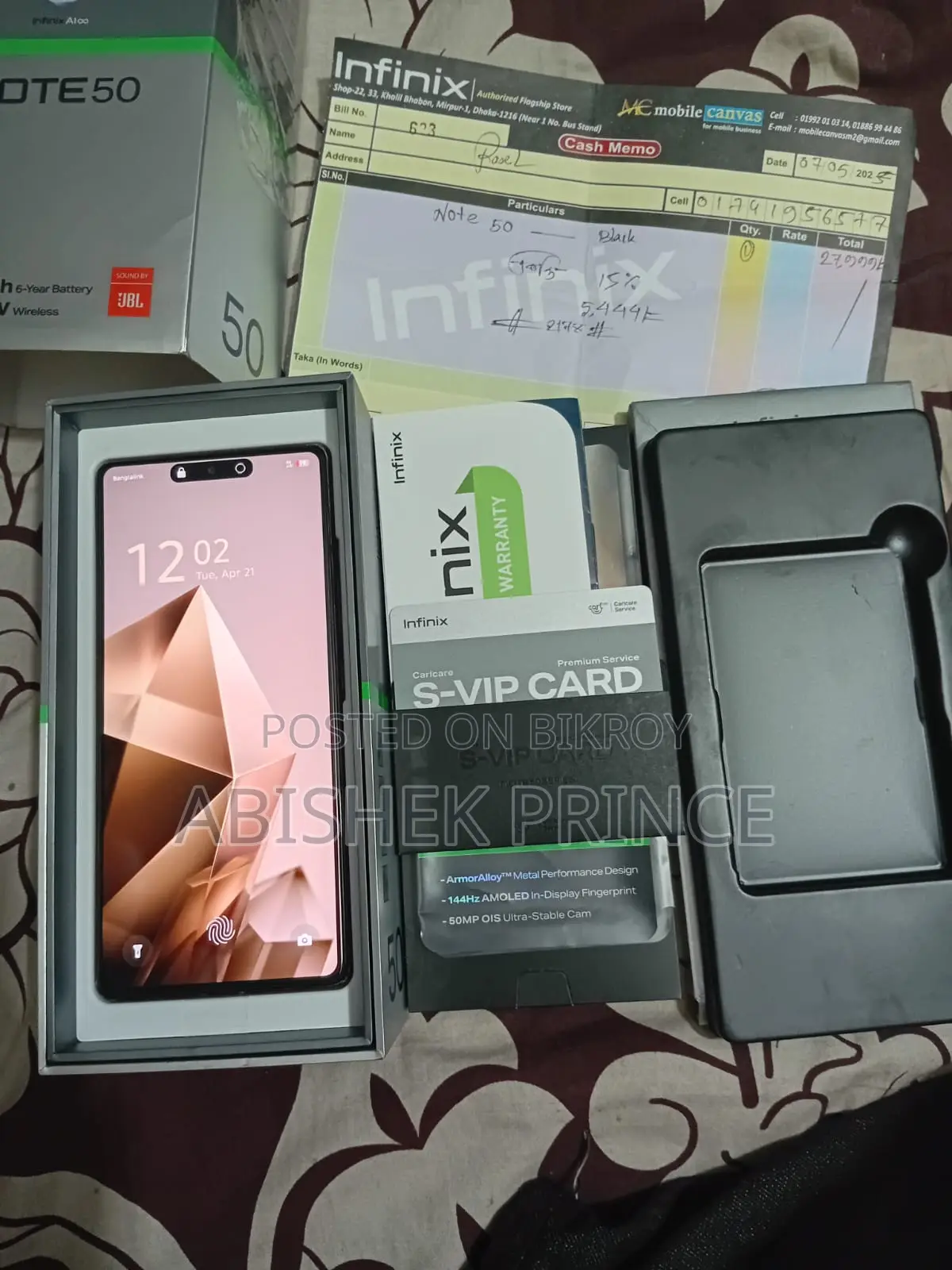 Infinix Note 50 . (Used)