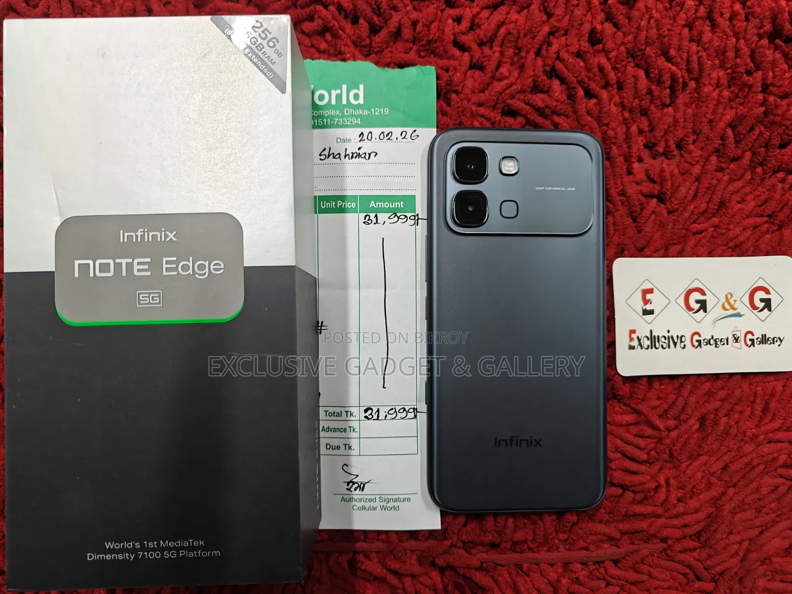 Infinix Note Edge 256 GB Black