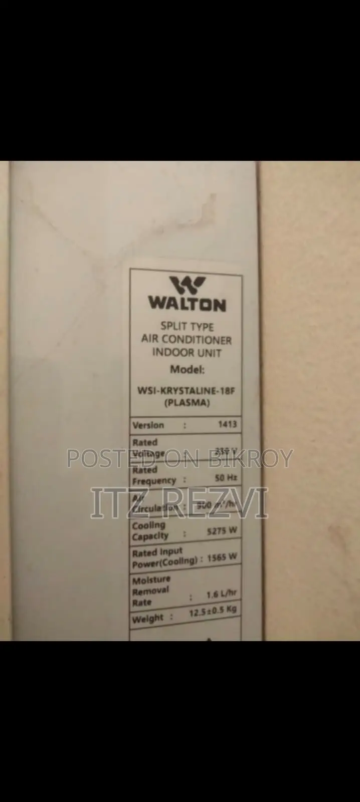 Selling Walton 1.5 Ton AC