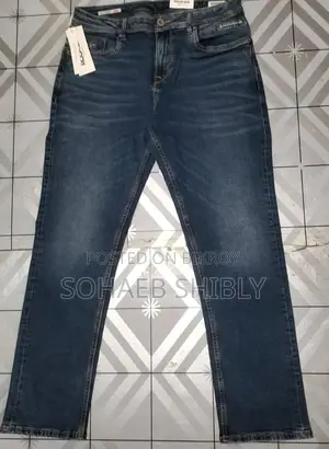 Men's Spandex denim long pant