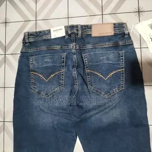 Men's Spandex denim long pant