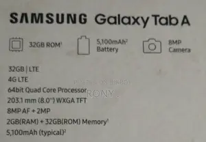 Samsung Galaxy Tab a 8 Inch 2019 Android 12