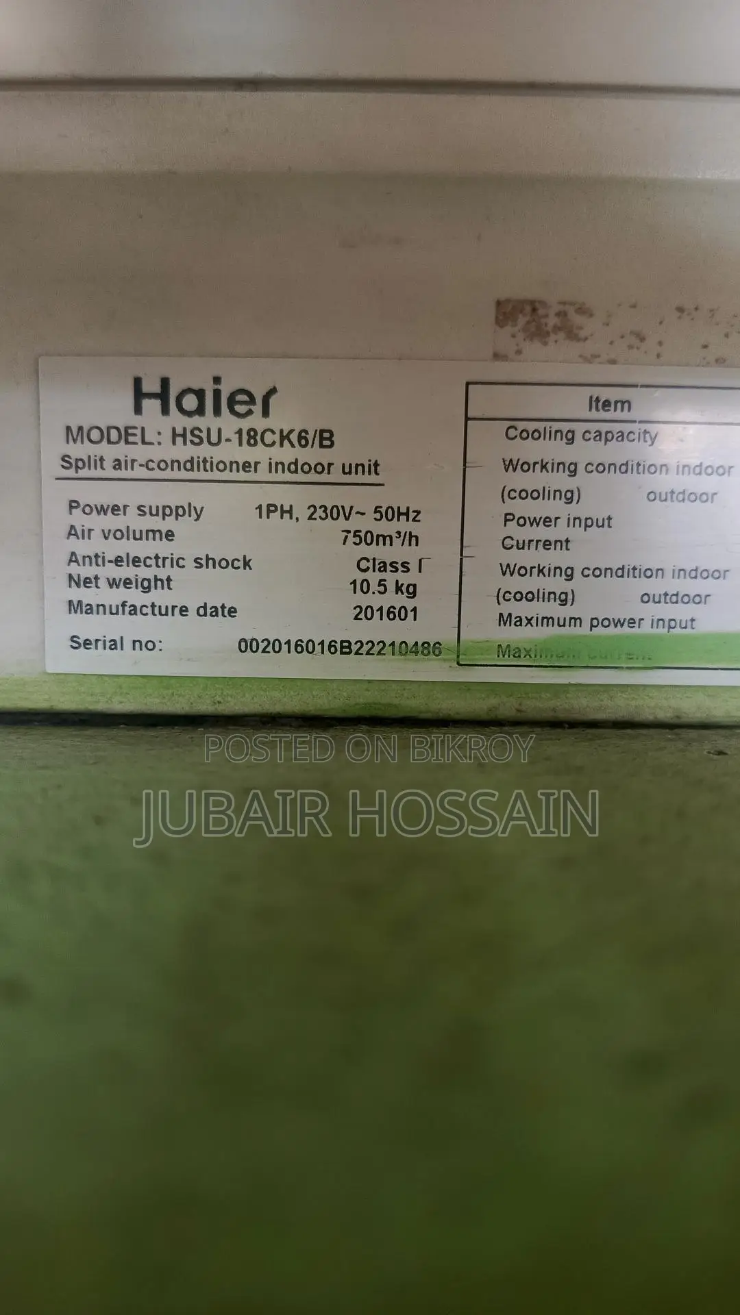 Haier AC Non-Inverter
