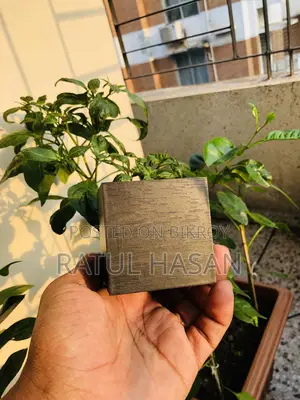 Wooden Cube LED Digital Alarm Clock