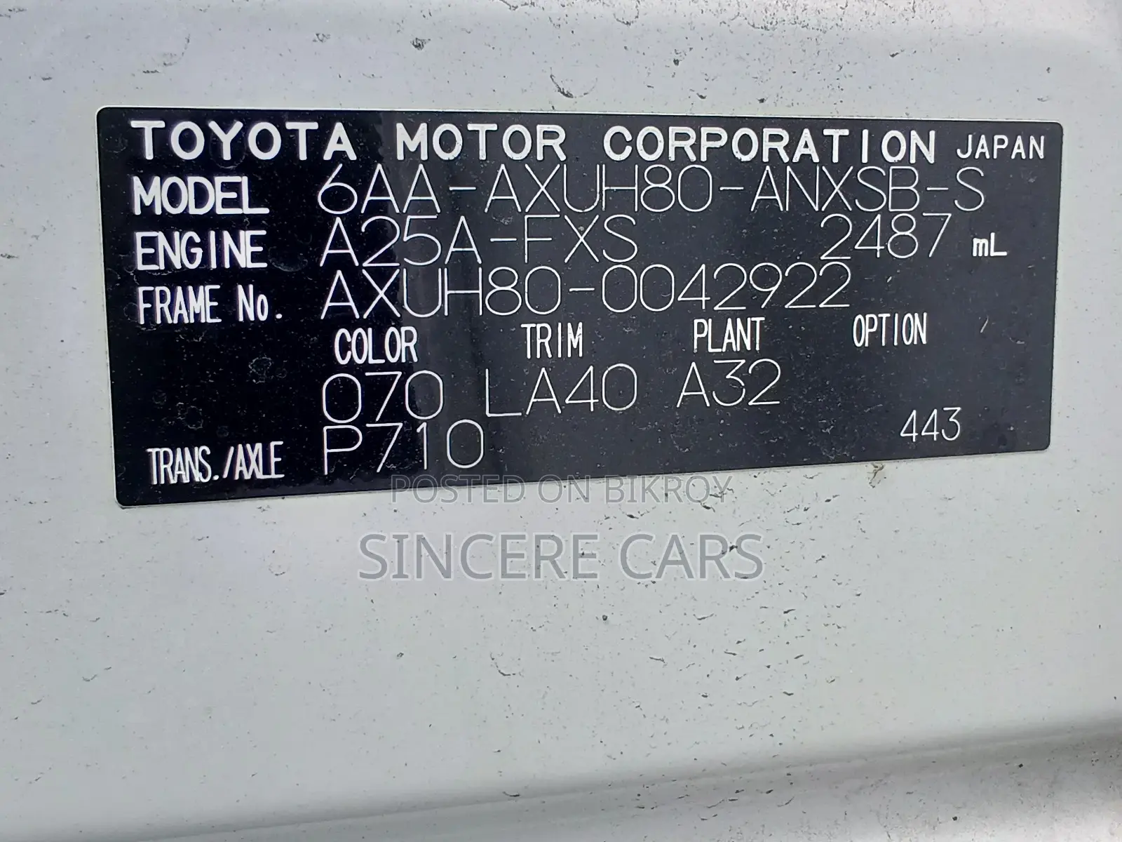 Toyota Harrier Z leather 2022