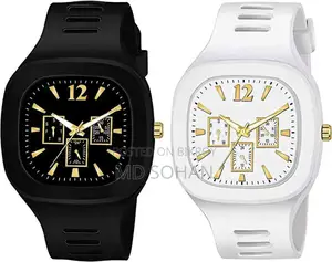 My Choice Watch Rubber Analog for Men 2 Pis