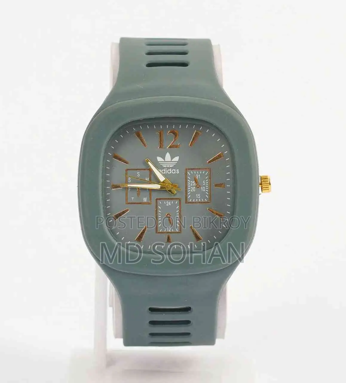 My Choice Watch Rubber Analog for Men 2 Pcs