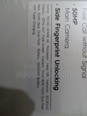 Tecno Spark 40 (Used)