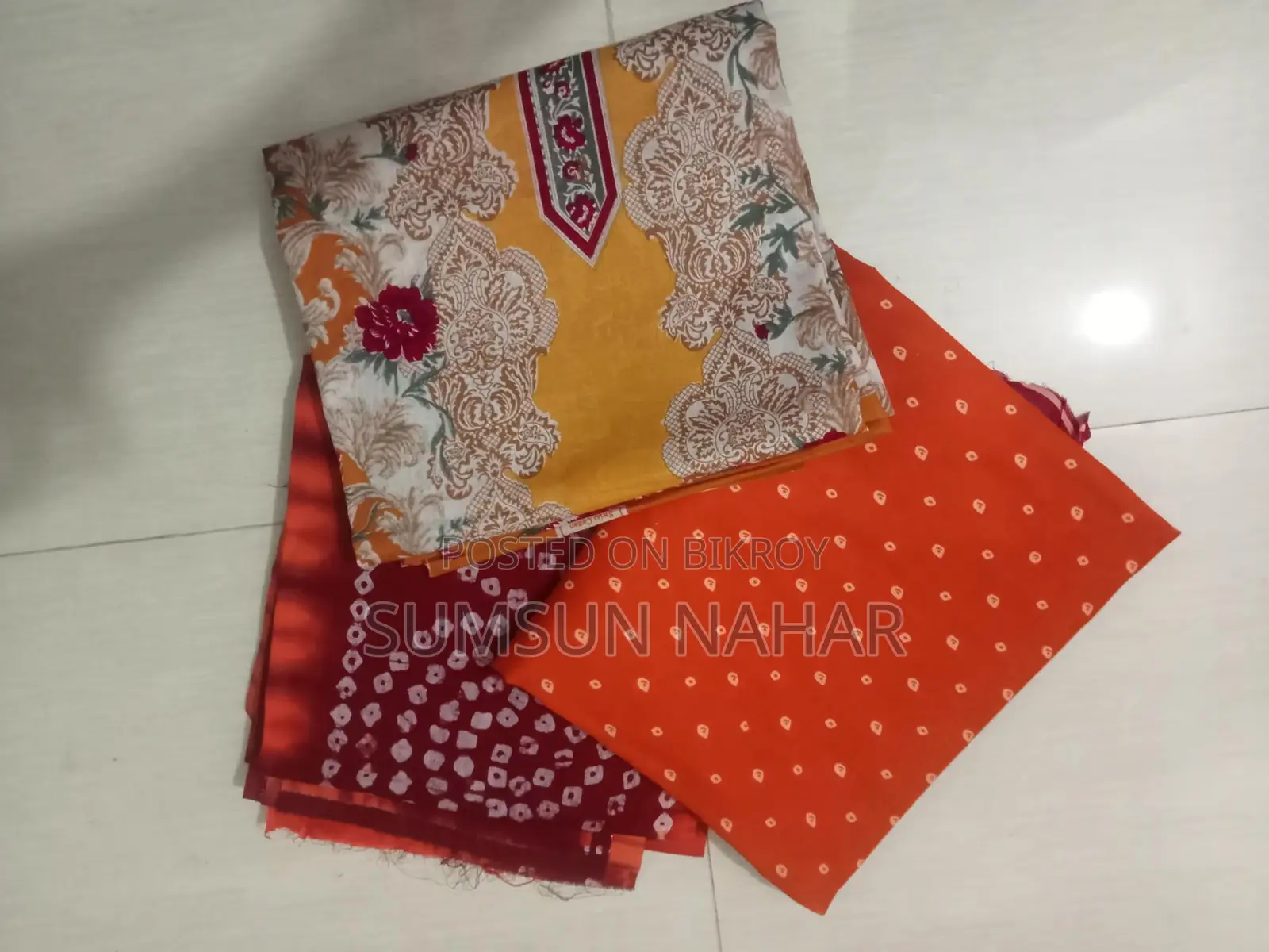 সুতির থ্রি পিস