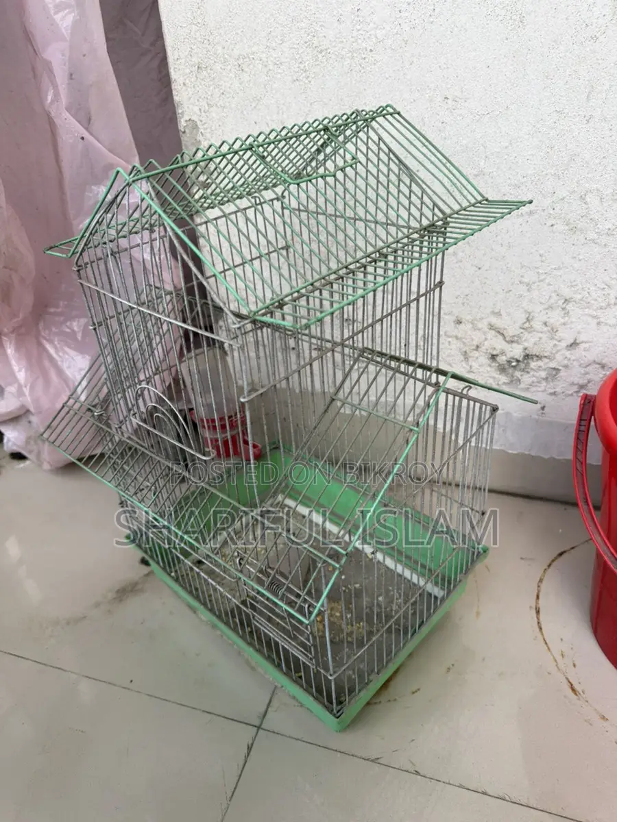 পাখির খাচার সাথে পানির পট ফ্রি
