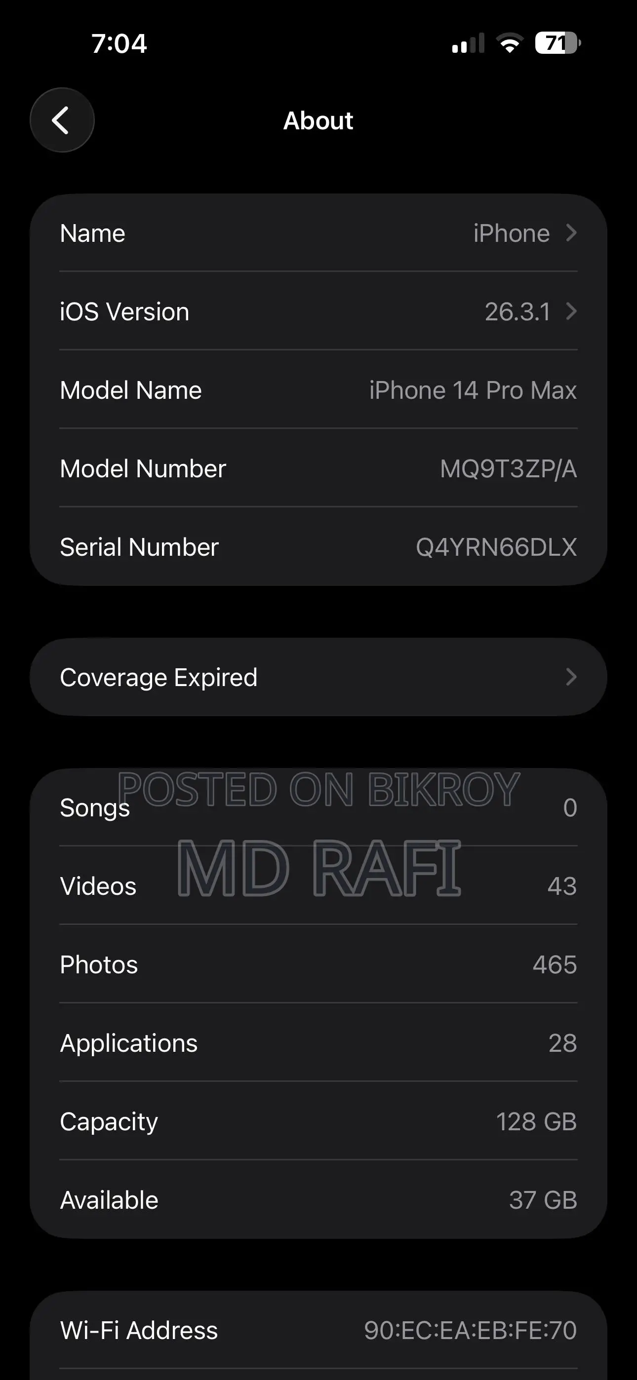 Apple iPhone 14 Pro Max (Used)