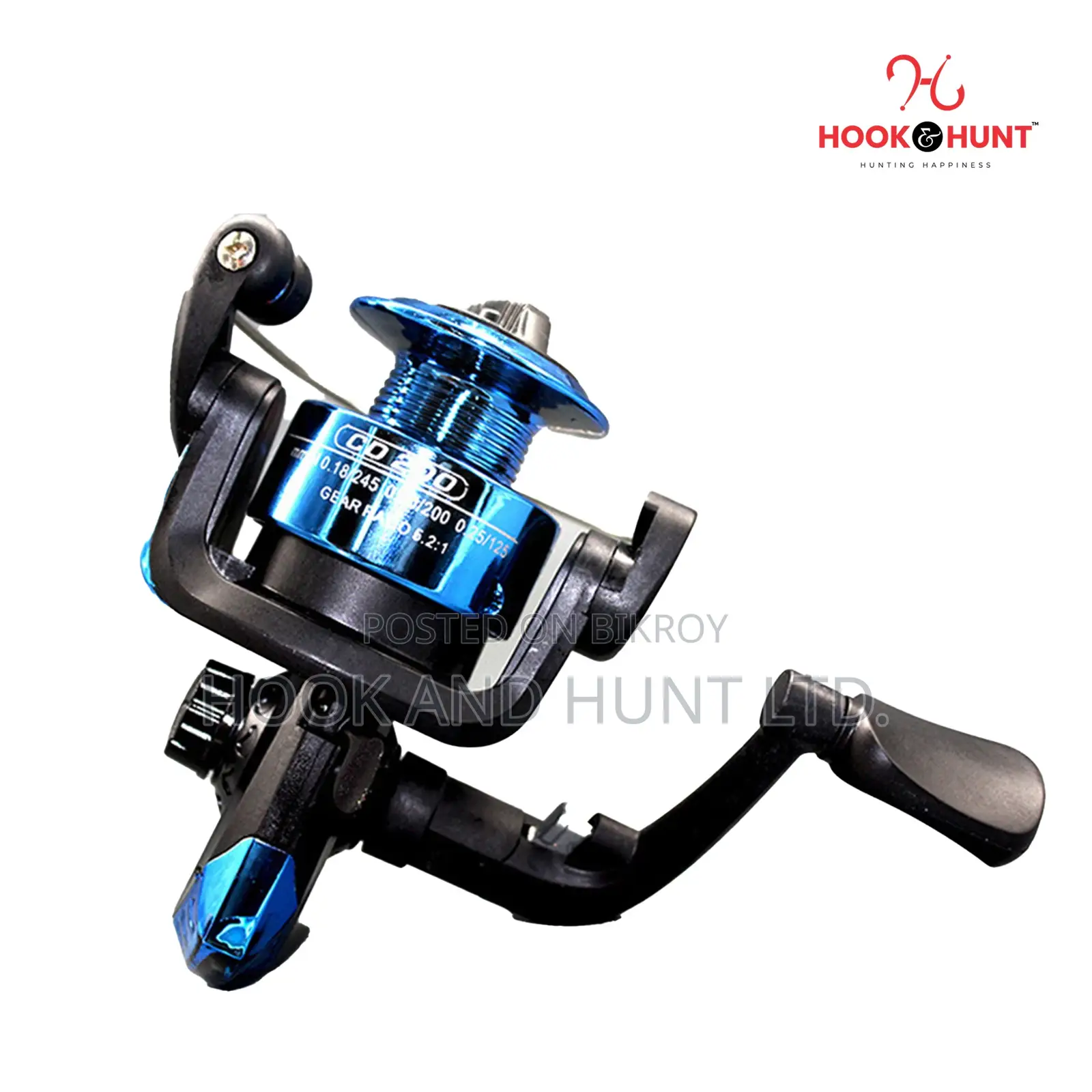 Mini Ice Fishing Reel 50m Lightweight Nylon Spinning