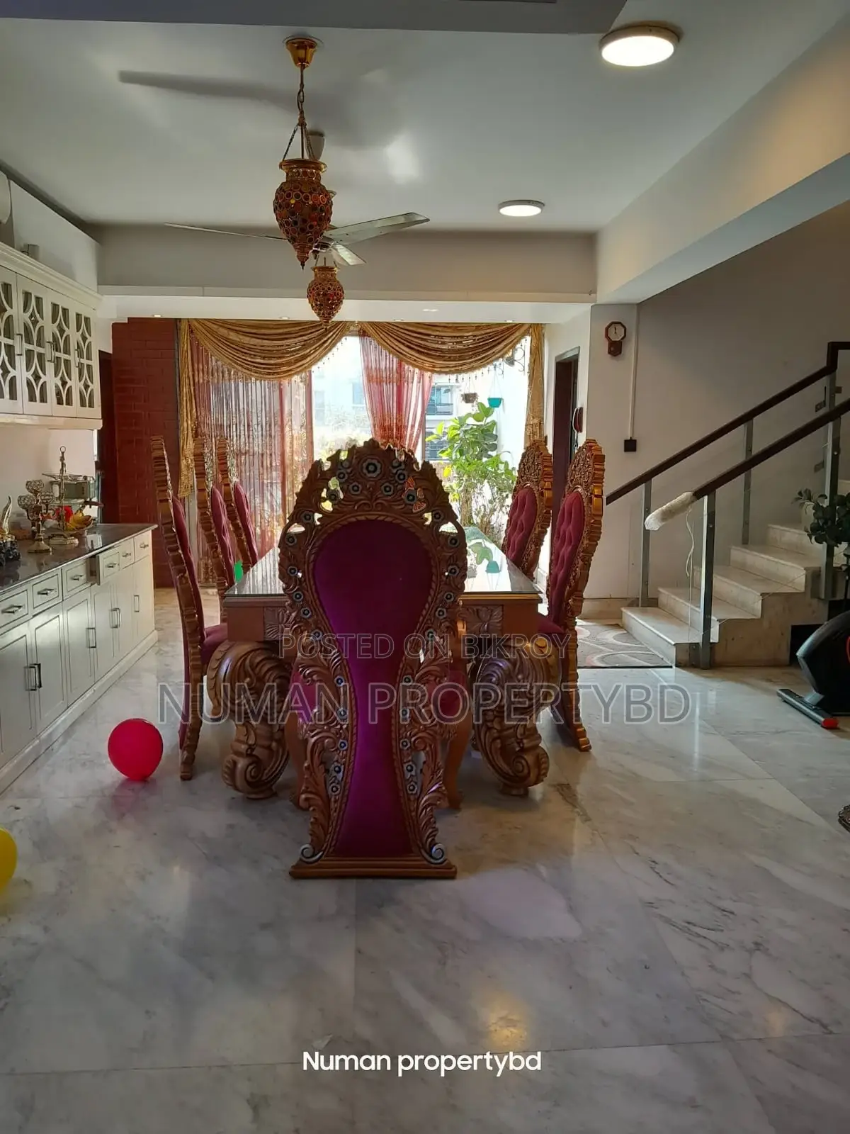 South-facing 4400 sq ft duplex 5 bedroom luxurious semi-furnished flat for rent