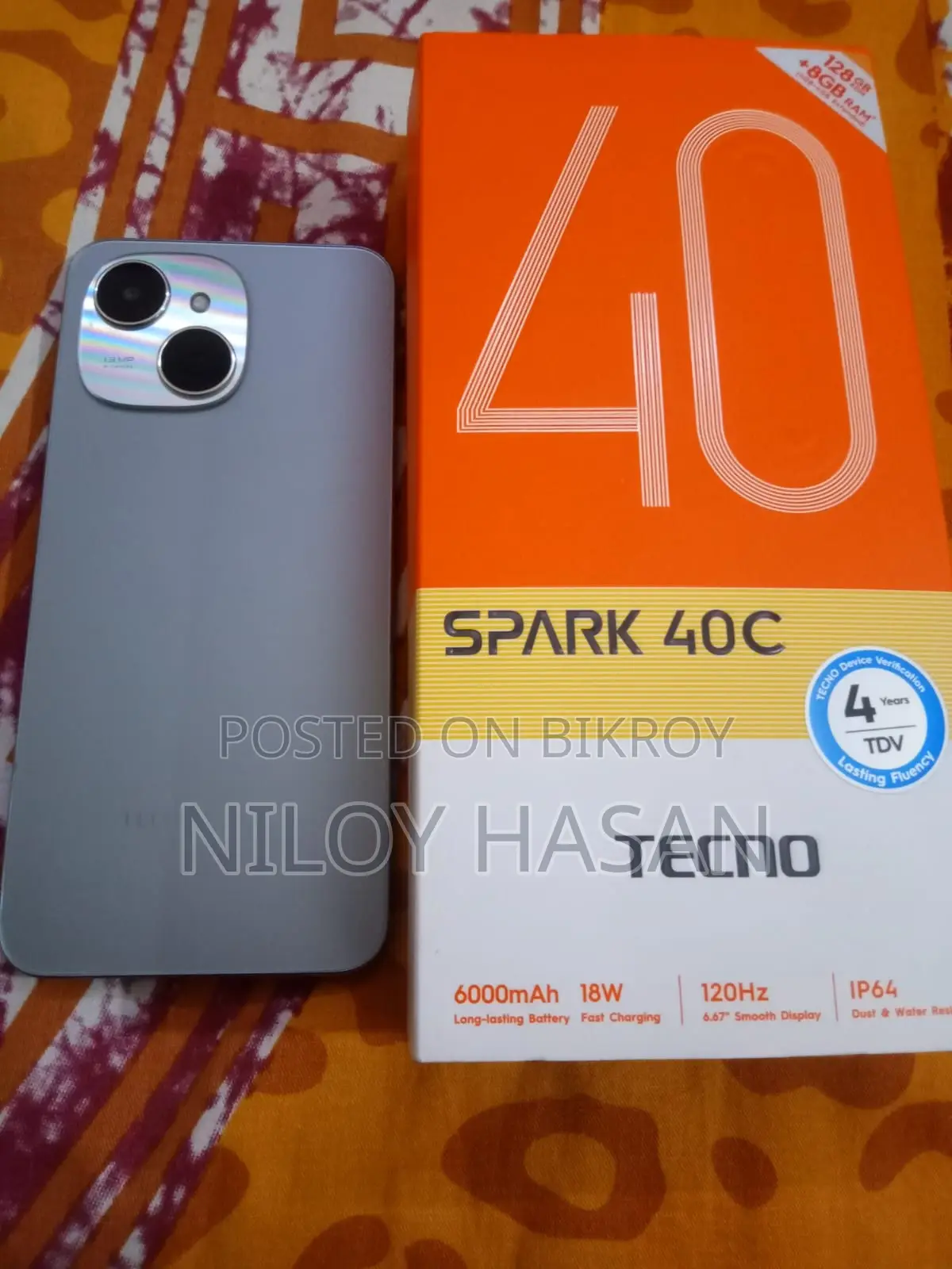 Tecno Spark 40C mobile (Used)