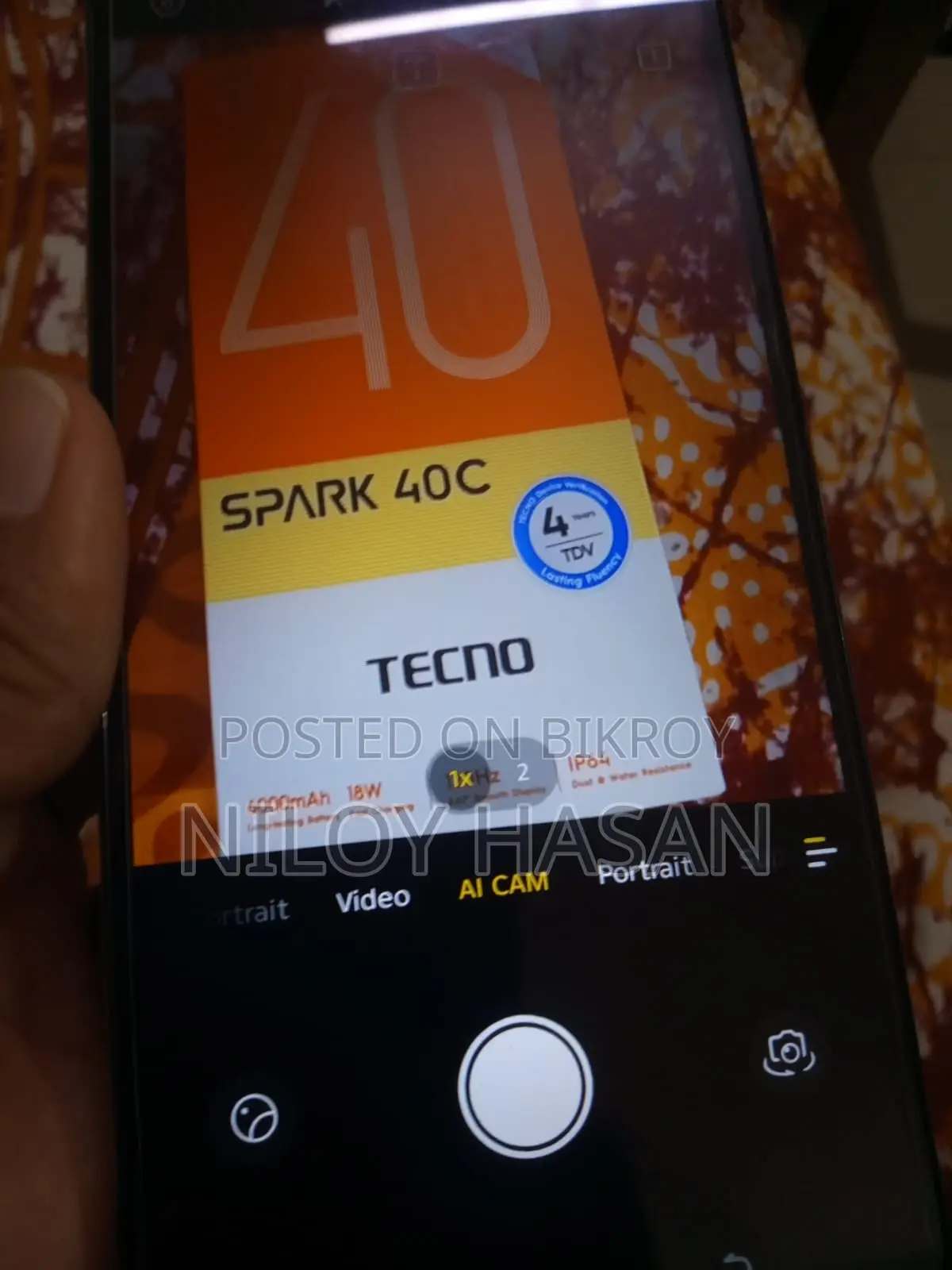 Tecno Spark 40C mobile (Used)