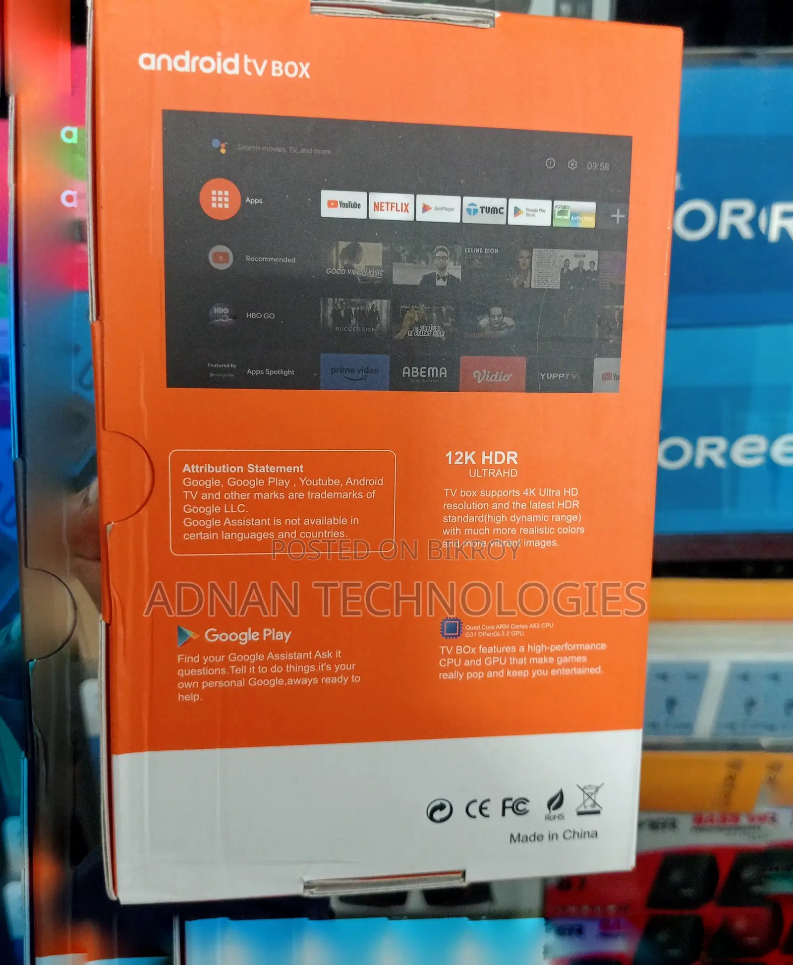 TX20 PRO Android TV Box - 12K Resolution 16GB RAM and 256GB ROM