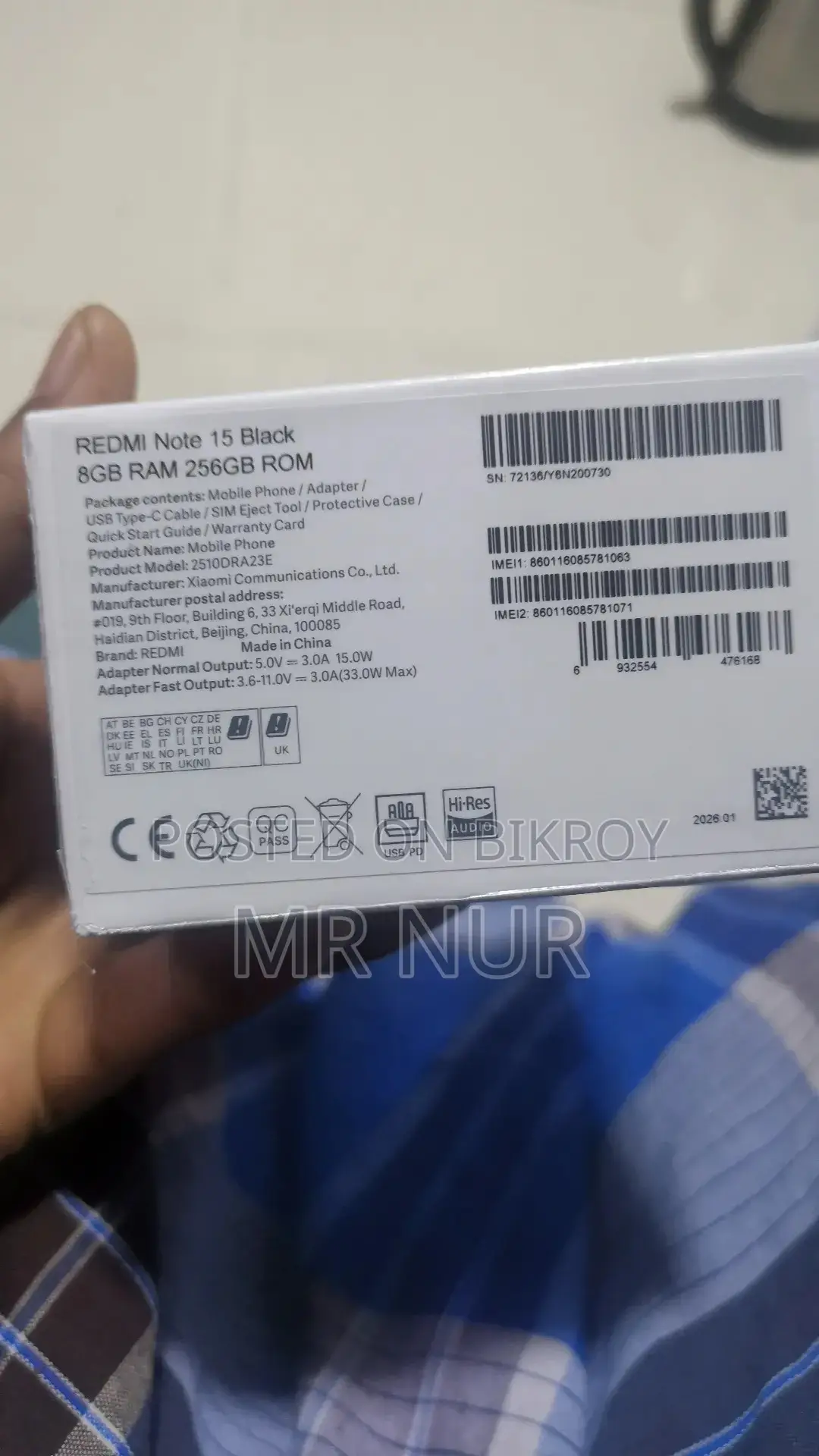 Xiaomi Redmi Note 15 8/256 (Used)
