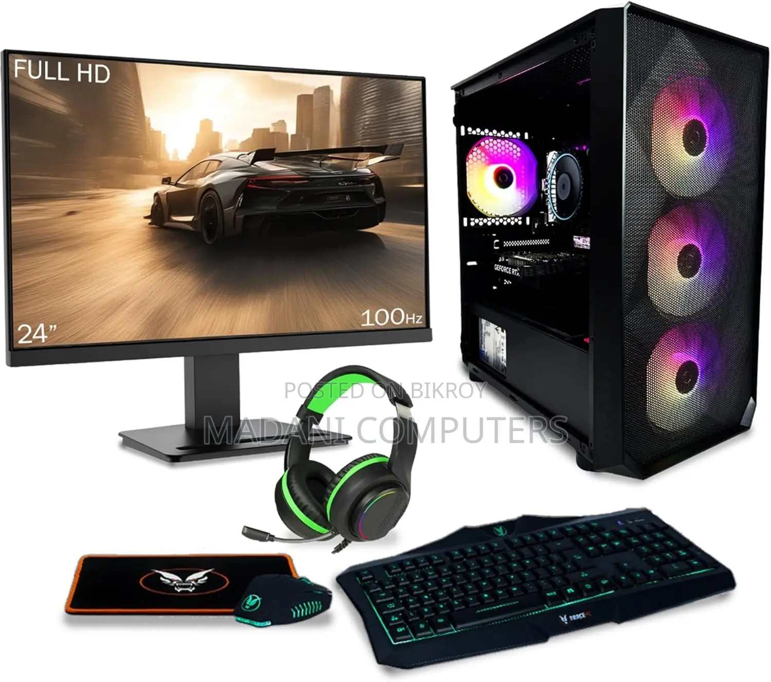 8GB RAM CORE i7 1TB/128GB-SSD_4GB Graphics With Dell 19" LED