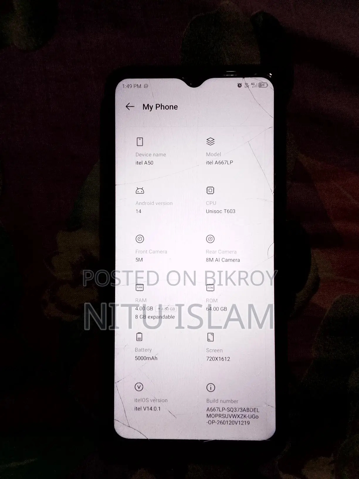 Itel A50 (Used)