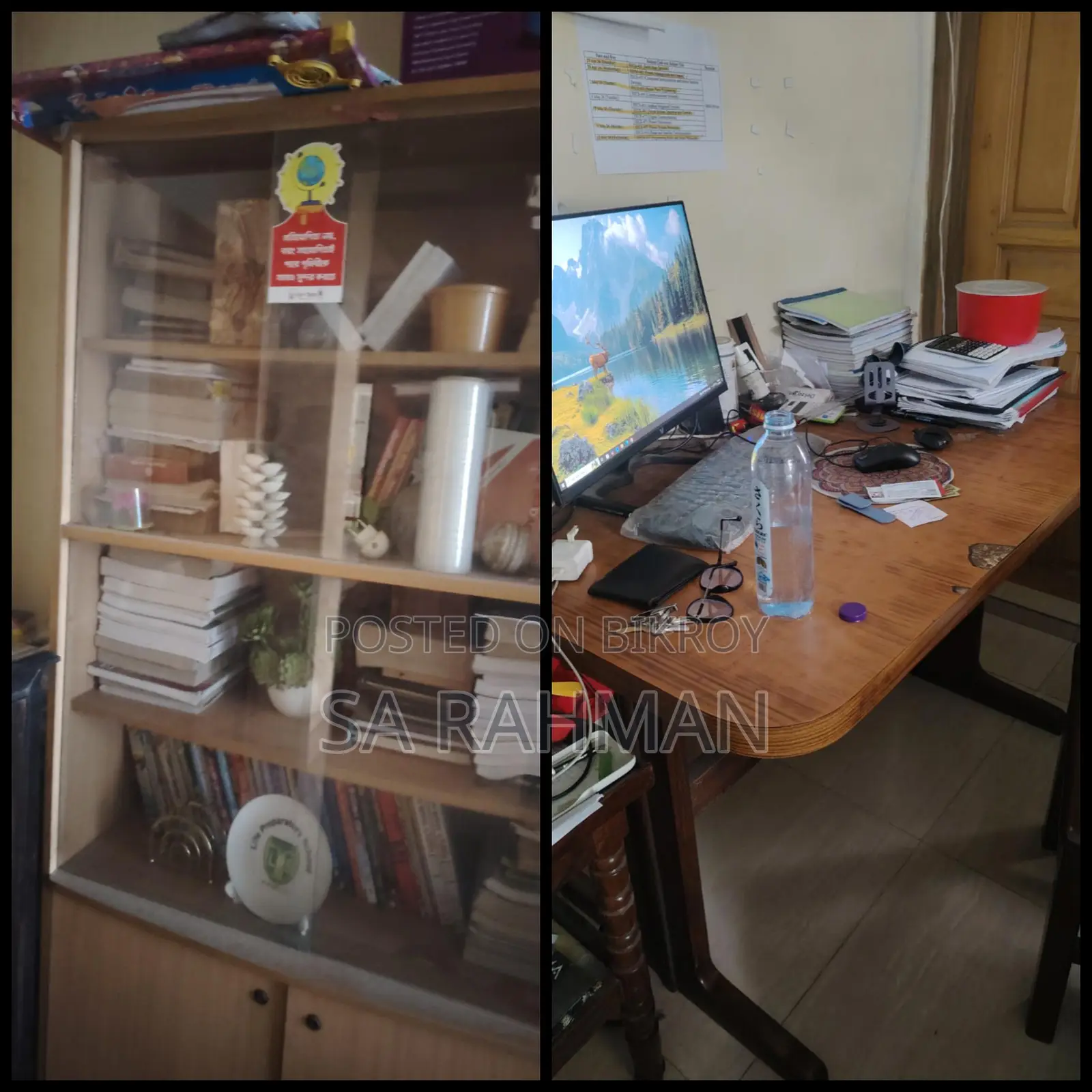 Computer Table and Bookcase