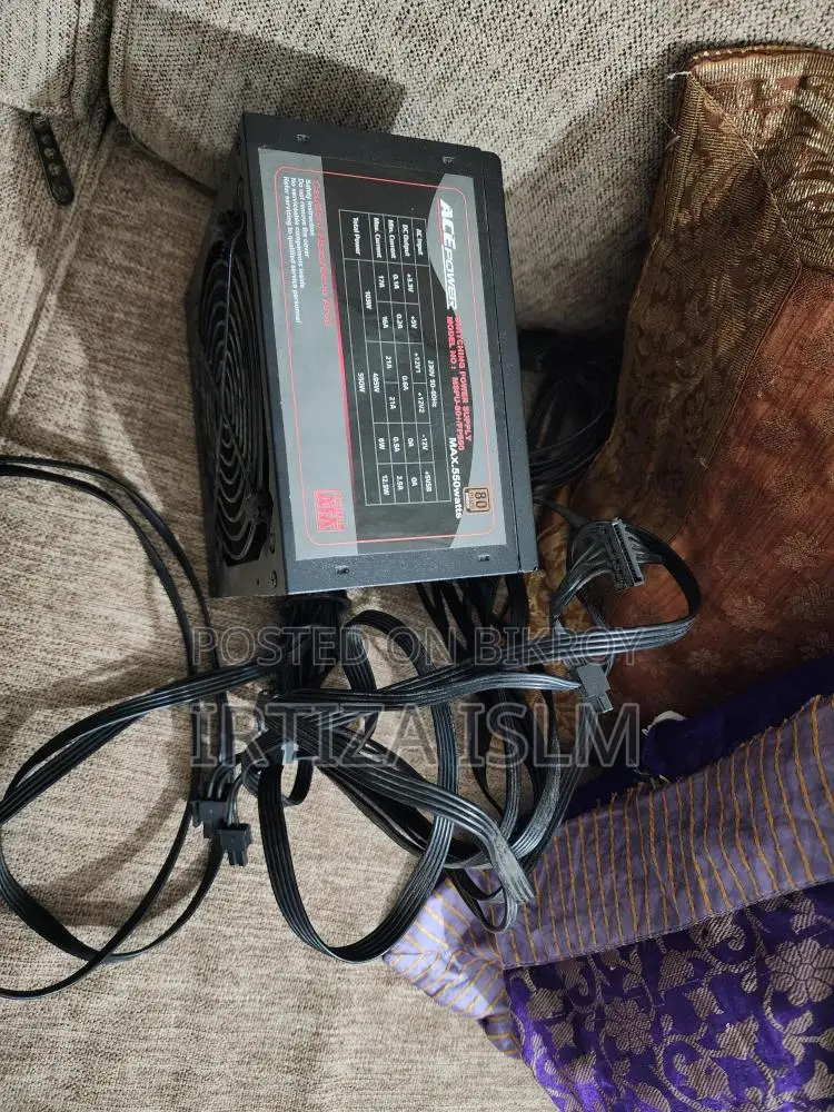 পাওয়ার সাপ্লাই 550W বিক্রি হবে