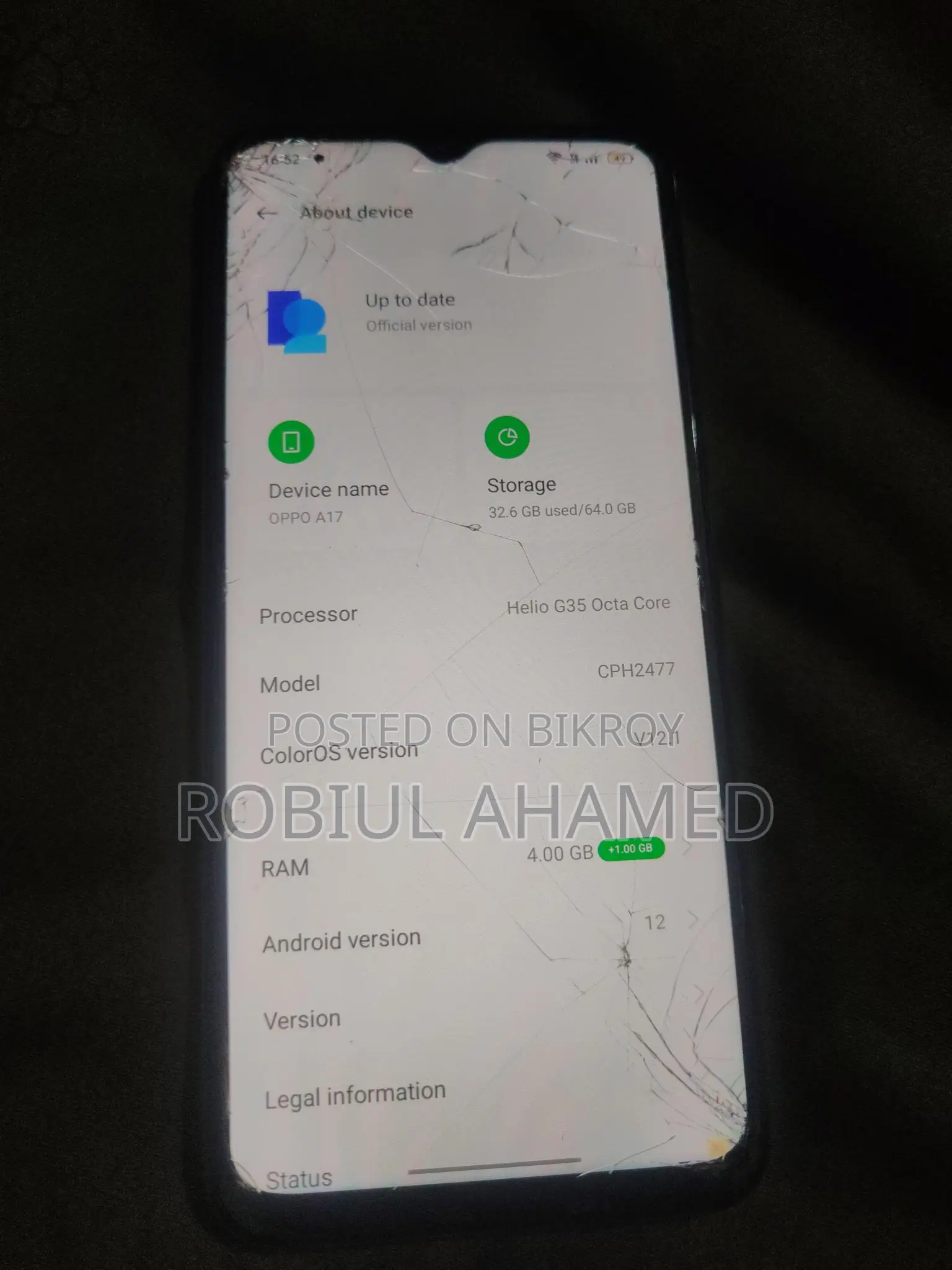 OPPO A17k 4/64 (Used)