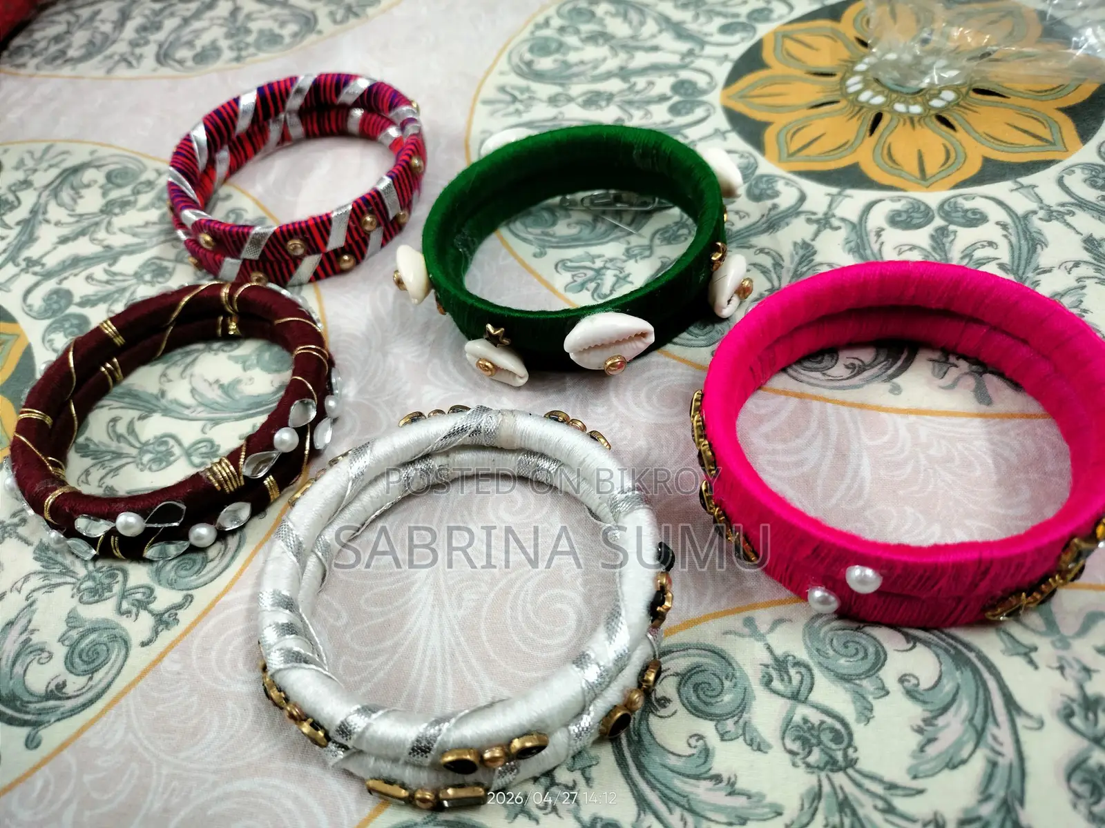 6 Pairs Home Made Bangle Set