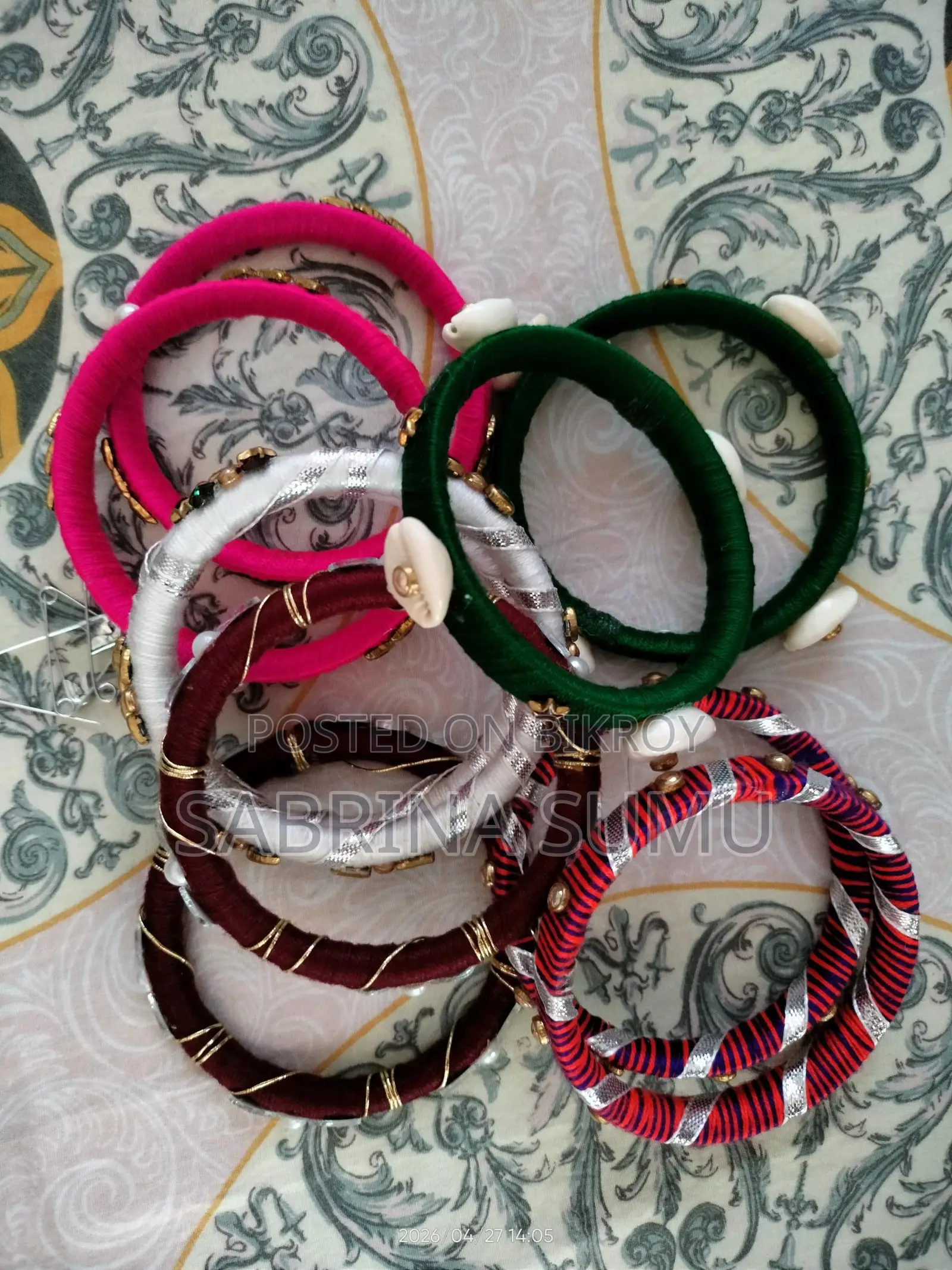 6 Pairs Home Made Bangle Set