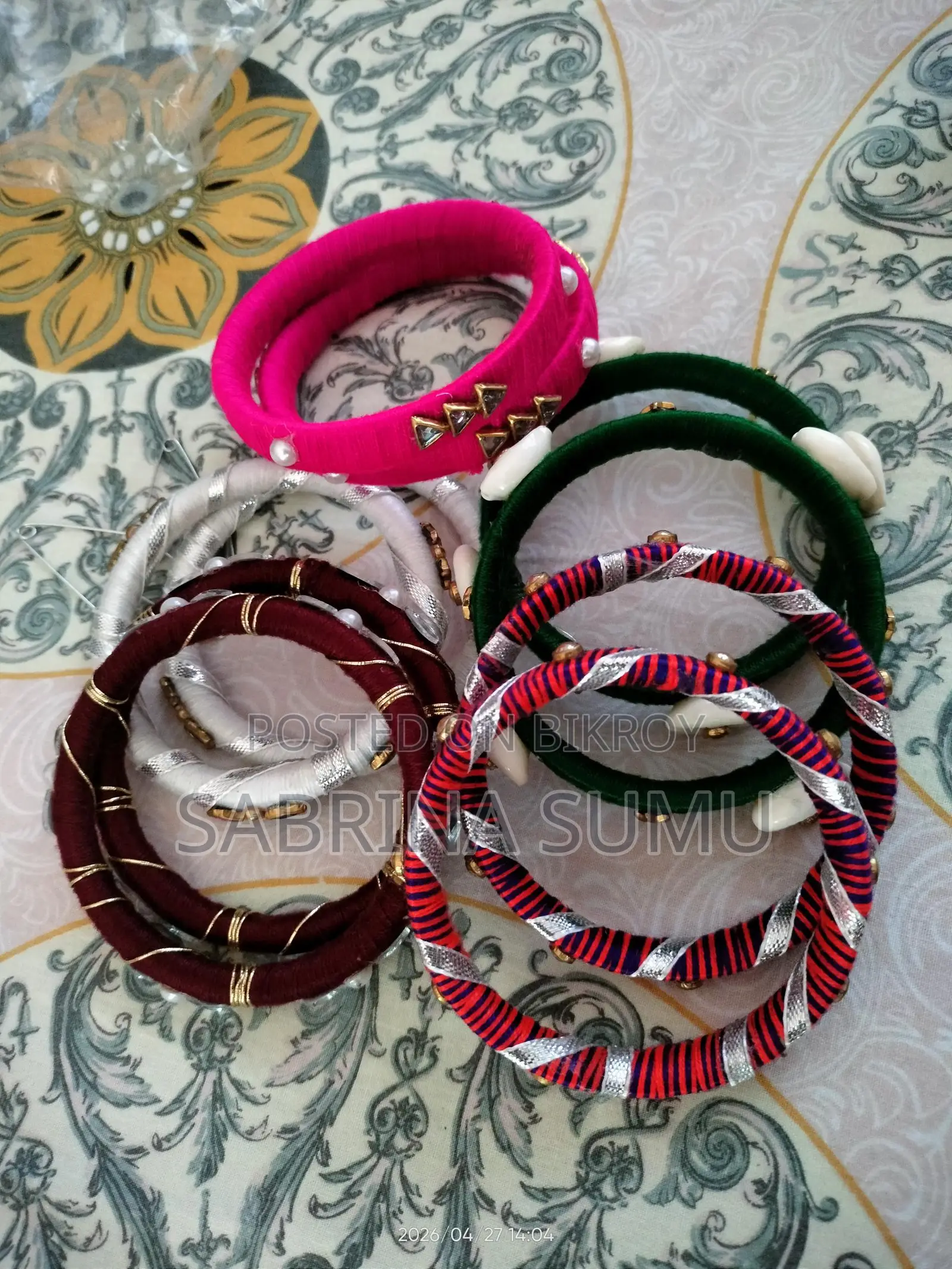 6 Pairs Home Made Bangle Set