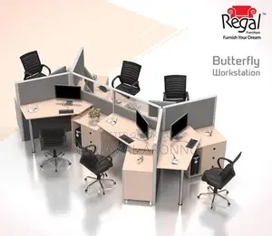 Regal Butterfly Design Workstation Table