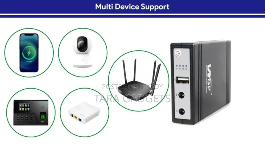Wgp Mini Ups Input 12v Output 5/9/12v 10400mah