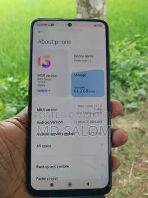 Xiaomi Redmi Note 11 . (Used)