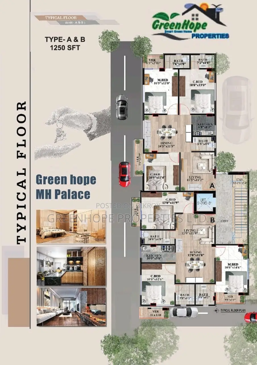 5 Minutes Walk from Main Road; Near Metro Rail Station