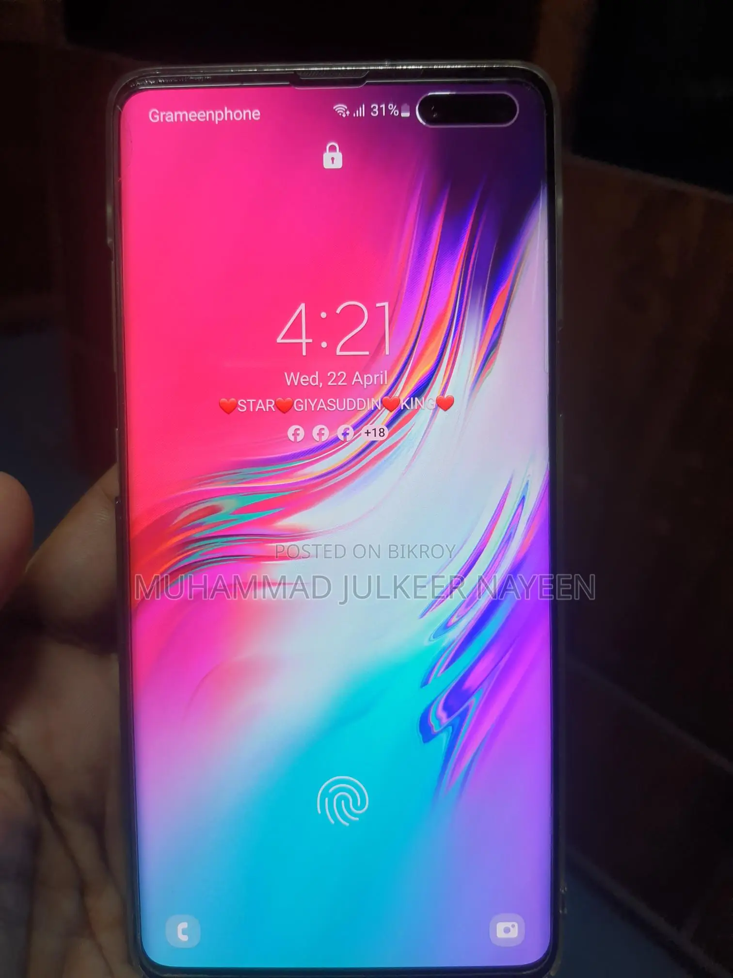 Samsung Galaxy S10 5G, Curve, display 8+256 (Used)
