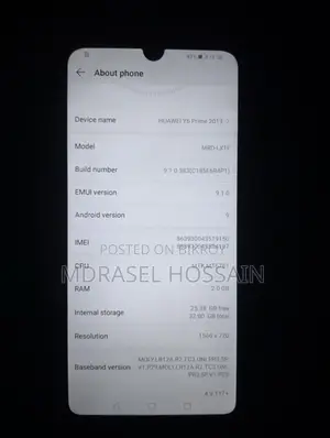 Huawei Y6 Prime আসল (Used)