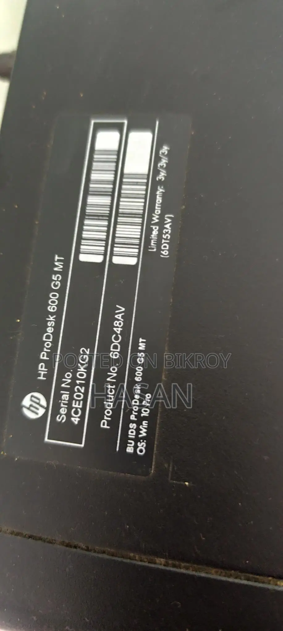 Hp Prodesk 600 G5 Mt (full Setup) – For Sale