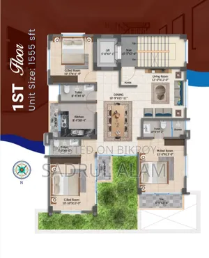 3bdrm Apartment in Rs Properties, Basundhara for sale
