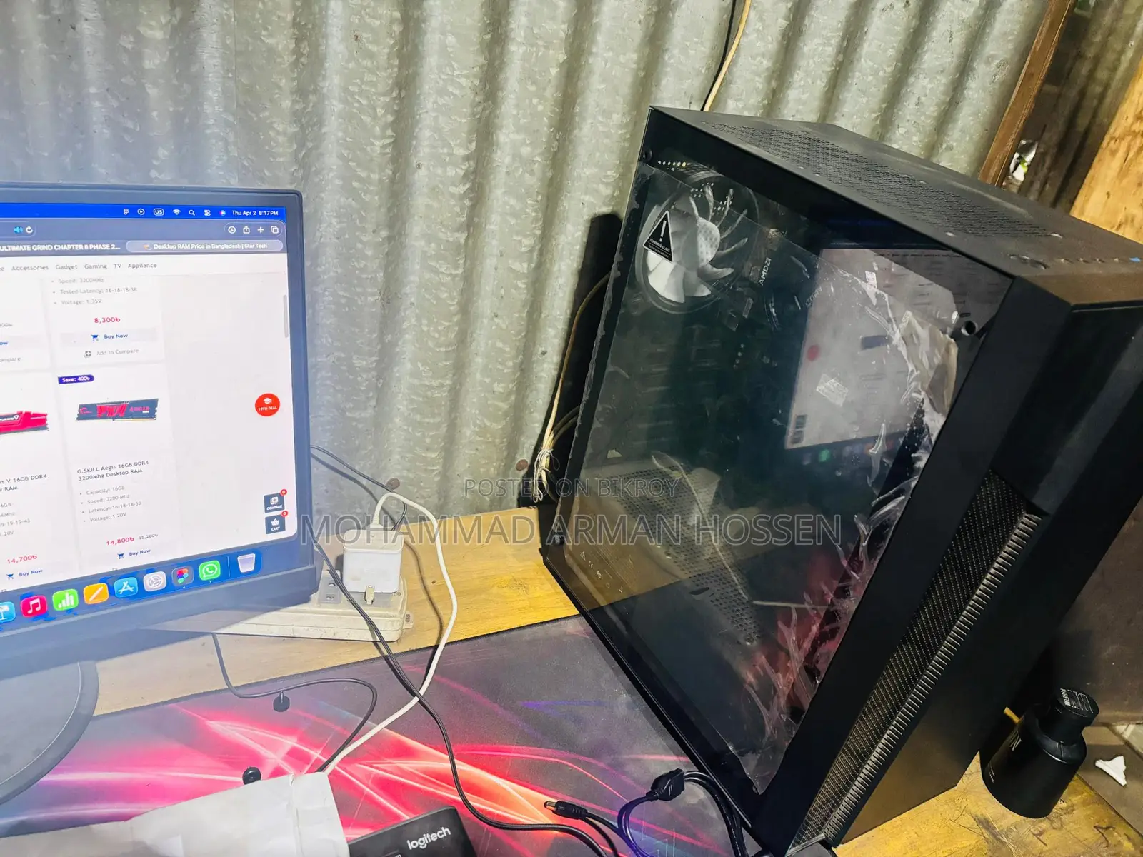 Amd Desktop With Monitor