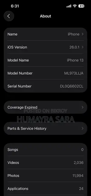 Apple iPhone 13 128 (Used)
