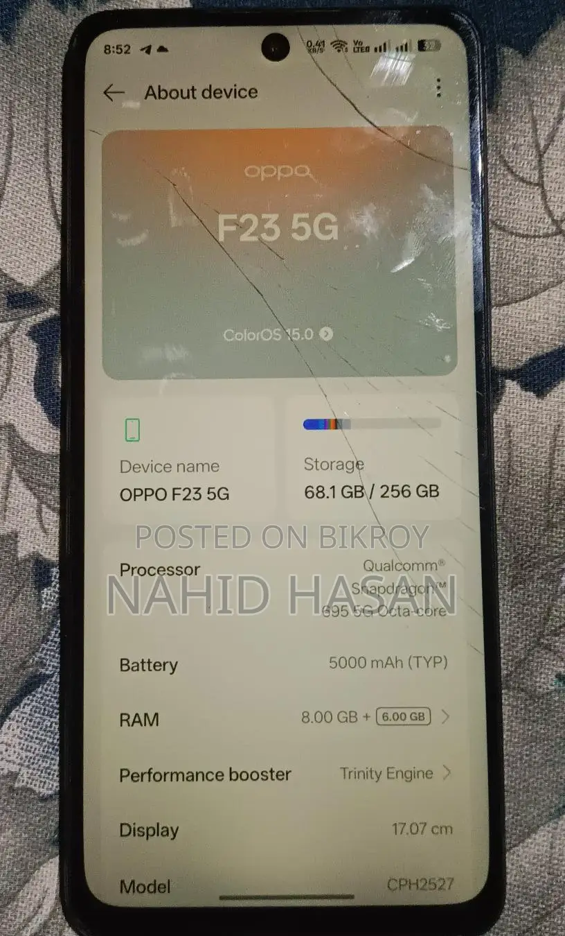 OPPO F23 5g 8/256 (Used)