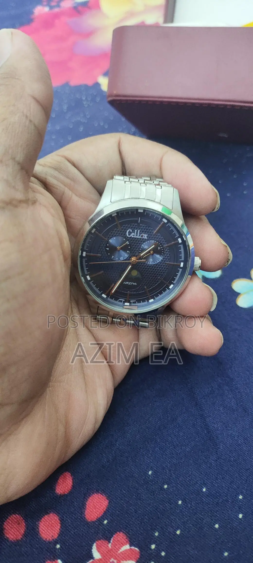 Cellox Stainless Steel Blue Dial