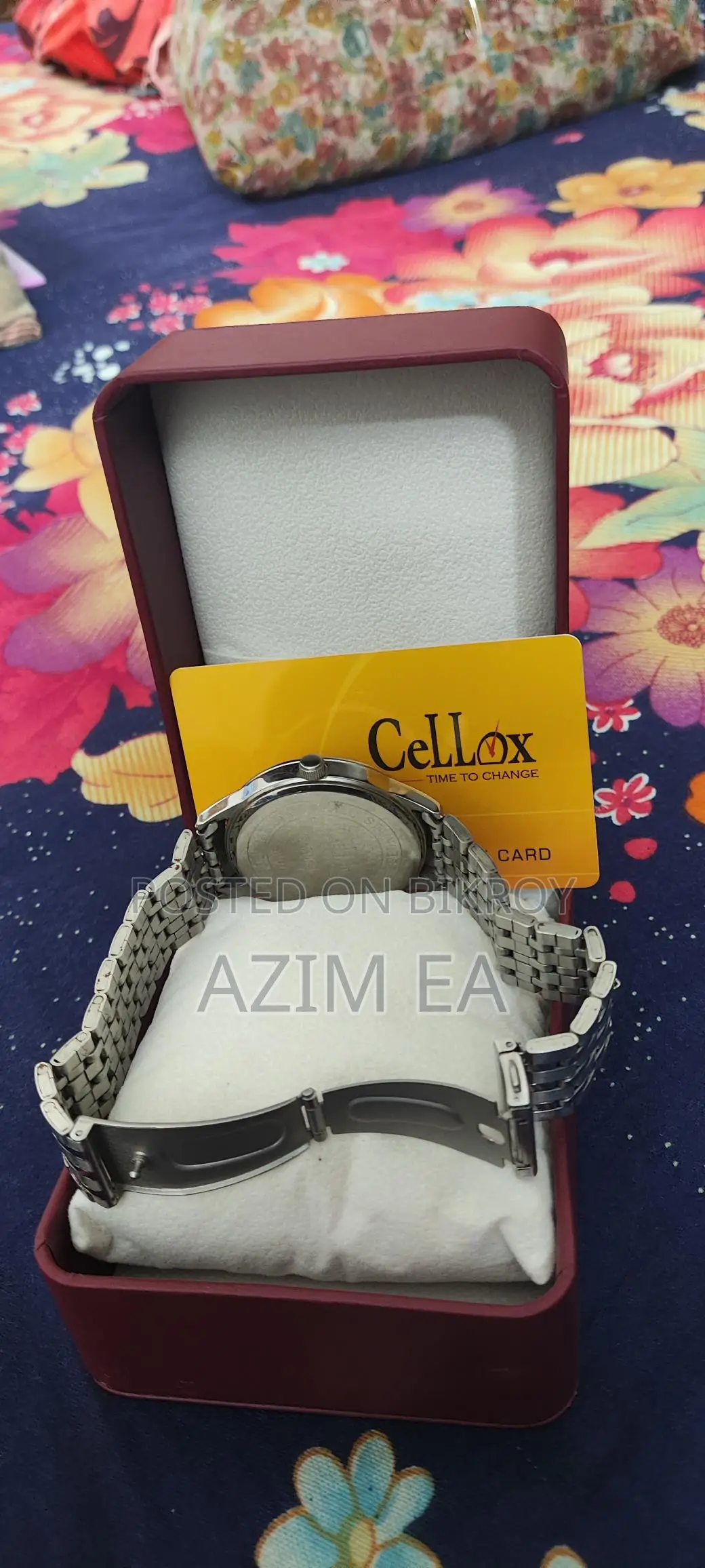 Cellox Stainless Steel Blue Dial