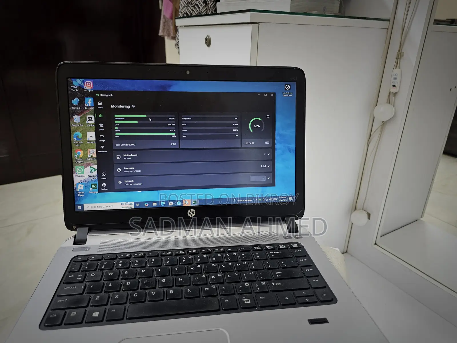 Laptop HP ProBook 440 G2 4GB Intel Core I5 SSD 128GB