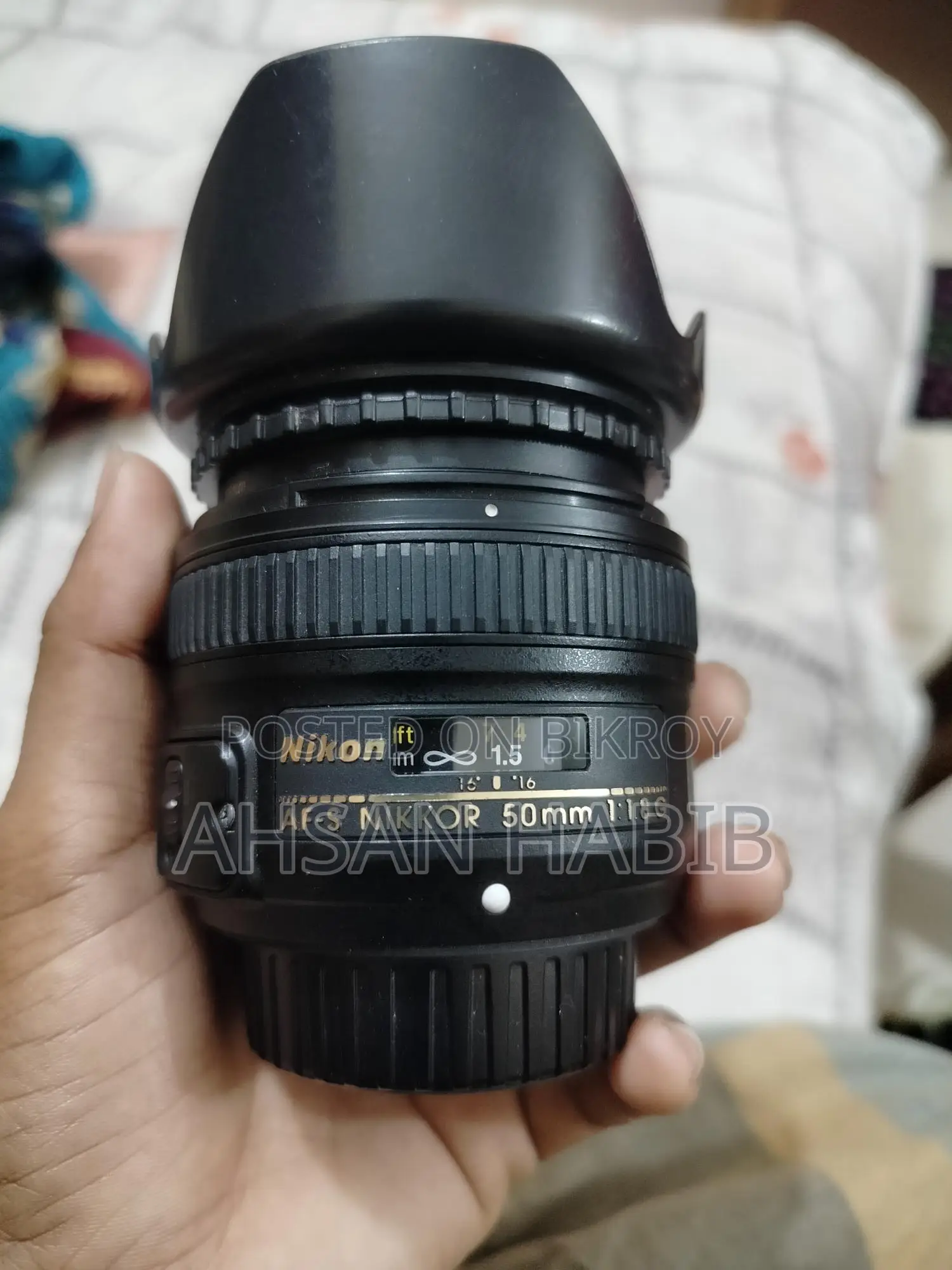 NIKKOR 50mm prime lens f/1.8G