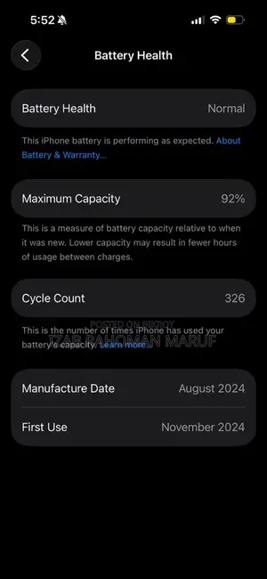 Apple iPhone 16 . (Used)